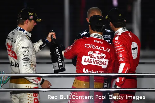 max verstappen redbullracing lasvegas sergio perez charles leclerc