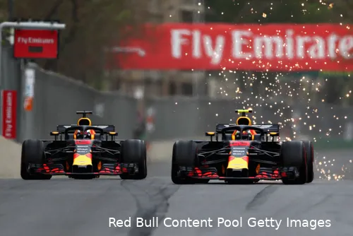 bakoe azerbeidzjan baku max verstappen daniel ricciardo red bull racing