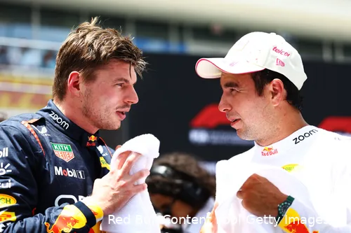 max verstappen sergio perez redbullracing miami zaterdag 2024