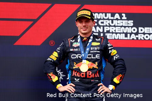 max verstappen win red bull racing imola 2024 juich 2 medaille