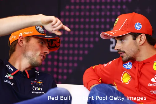 max verstappen persconferentie donderdag oostenrijk charles leclerc
