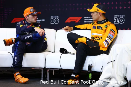 max verstappen zaterdag kwalificatie spanje lando norris