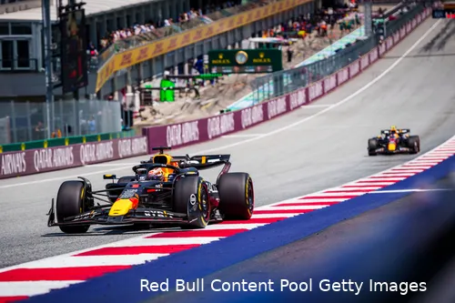 sergio perez red bull racing rb20 oostenrijk 1 max verstappen