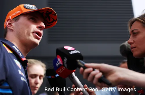 max verstappen media dag donderdag maria sanghi sky sports viaplay
