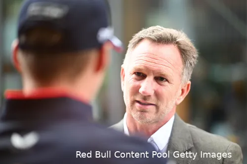 max verstappen media dag silverstone 2024 christian horner