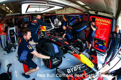 Verstappen doet zijn best om de RB20 er beter uit te laten zien dat de auto echt is.