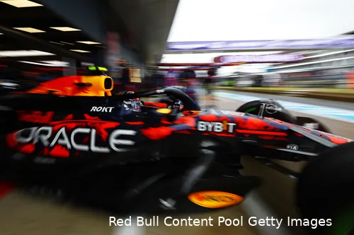 Sergio Pérez, voor zijn uitstapje in de grindbak, Grand Prix van Groot-Brittannië, Siverstone 2024.