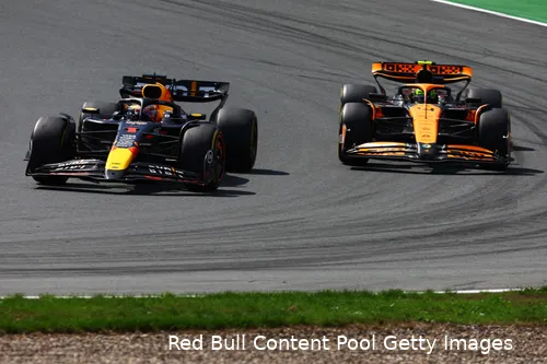 Norris en Verstappen.