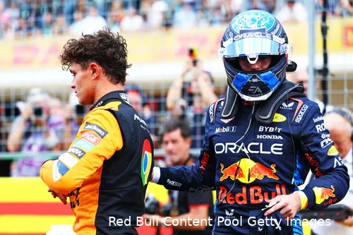 max verstappen lando norris sprintrace post sprint zaterdag cota