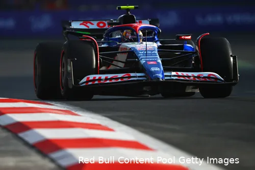 Yuki Tsunoda parkeerde zijn fraaie wagen helaas in de TechPro-barrière op zaterdag, Q2 Mexico.