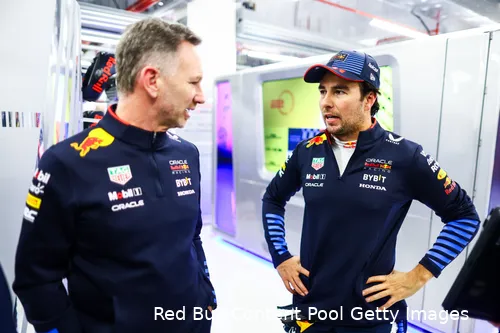 christian horner sergio perez redbullracing 2024 qatar
