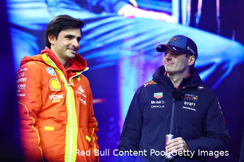 max verstappen carlos sainz las vegas 2024 112