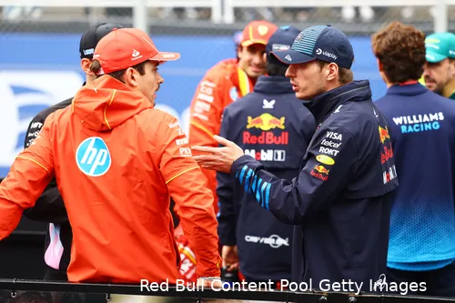 max verstappen charles leclerc ferrari red bull racing gp sao paulo zondag 2024