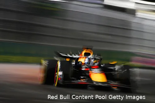 Verstappen tijdelijk op P2, maar de Ferrari's kwamen eraan.