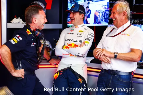 christian horner max verstappen helmut marko lach abu dhabi 2024 12