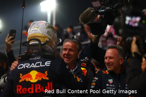 Red Bull kon na een bewogen seizoen dan toch vieren.