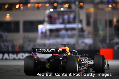 <i>Max Verstappen zat al snel in een kansloze positie.</i>