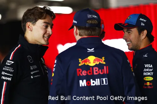max verstappen sergio perez qatar 12123 george russell