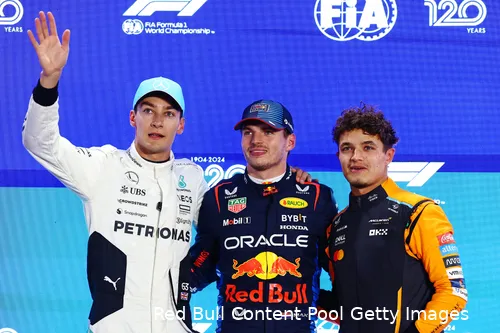 De top drie na de kwalificatie van Qatar.