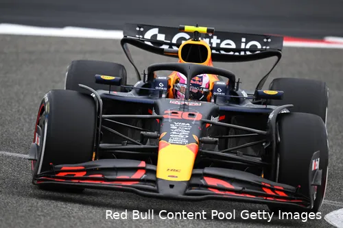 <i>Liam Lawson had wel wat problemen op de donderdag, aangezien de waterdruk wegviel in zijn auto.&nbsp;</i>