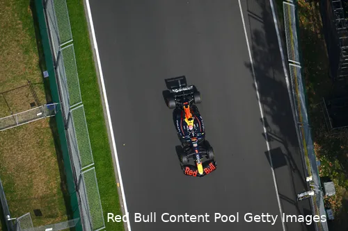 <i>Verstappen was in de kwalificatie een tijdje de snelste.</i>