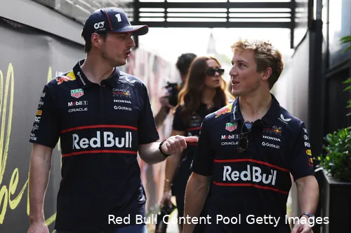 max verstappen liam lawson 2025 melbourne red bull racing