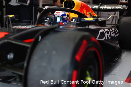 <i>Verstappen heeft dit weekend een upgrade aan zijn RB21.&nbsp;</i>