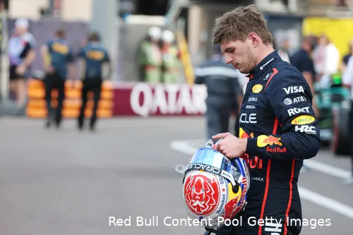 <i>Verstappen zit in een goede positie als hij een gat naar Hadjar kan trekken.</i>