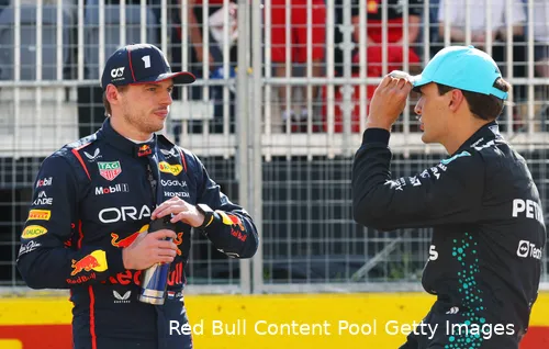 max verstappen red bull racing george russell mercedes gp canada zaterdag 2025