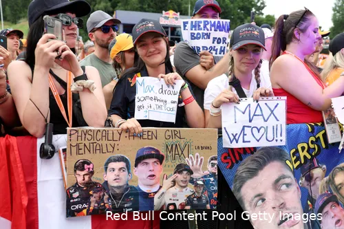 max verstappen red bull racing gp oostenrijk 2025 zaterdag fans
