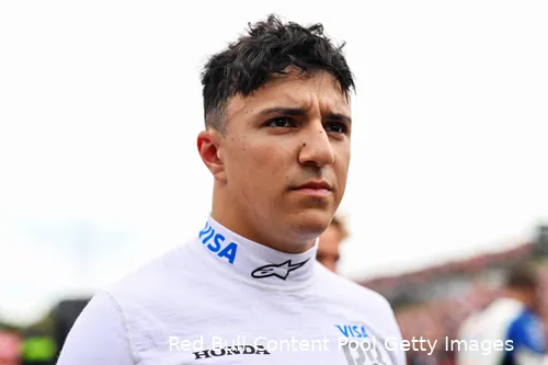 <i>Hadjar is zeer kritisch op zijn eigen race.</i>