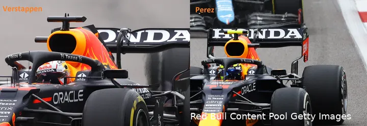 De afstelling van Verstappen en Perez tijdens de GP van Rusland (Foto: Red Bull Content Pool/Getty Images)