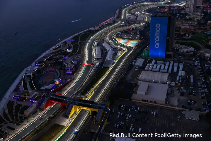 Het stratencircuit van Saoedi-Arabië was in 2021 voor het eerst gastheer van een Formule 1-race. (Foto: Red Bull Content Pool/Getty Images)
