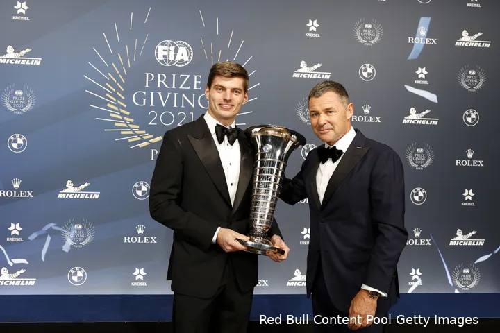 prijzengala max verstappen redbull wereldbeker