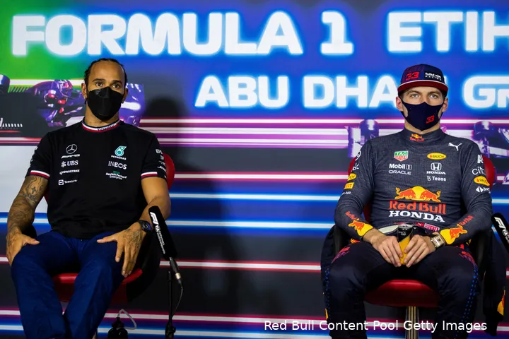 verstappen hamilton kwalificatie persco abu dhabi 2021