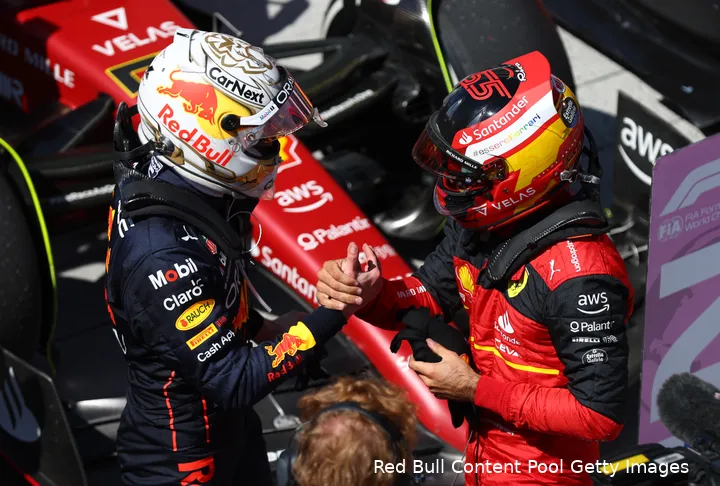 max verstappen carlos sainz red bull racing ferrari gp canada 2022