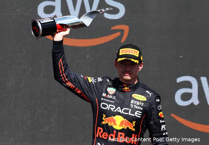 <i>In Canada wist Verstappen zijn zesde overwinning van het seizoen te halen.</i>
