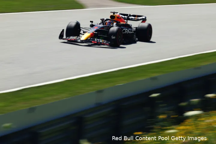Max
Verstappen tijdens de kwalificatie voor de Grand Prix van Oostenrijk 2022
(Foto: Red Bull Content Pool / Getty Images)