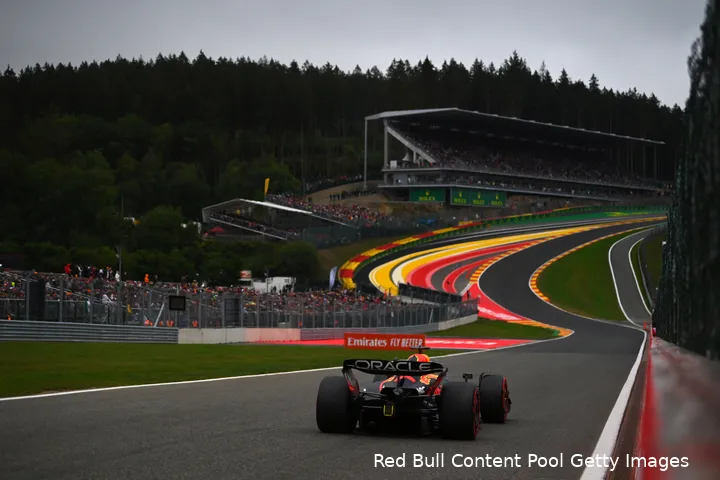 verstappen onderweg kwalificatie belgie 2022
