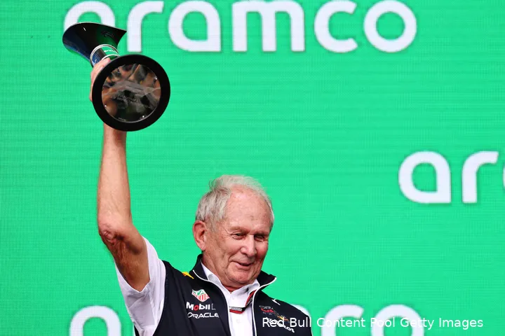 Red Bull Racing-adviseur Helmut Marko legt de lat altijd hoog voor zijn coureurs.