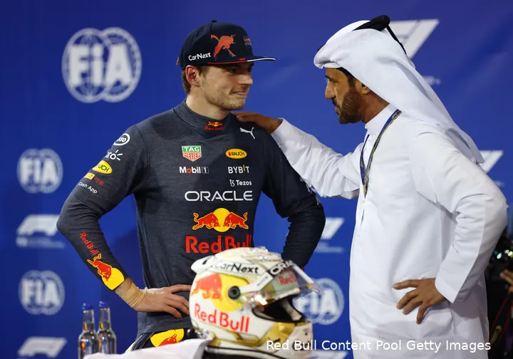 max verstappen mohammed ben sulayem red bull racing fia f1 2022