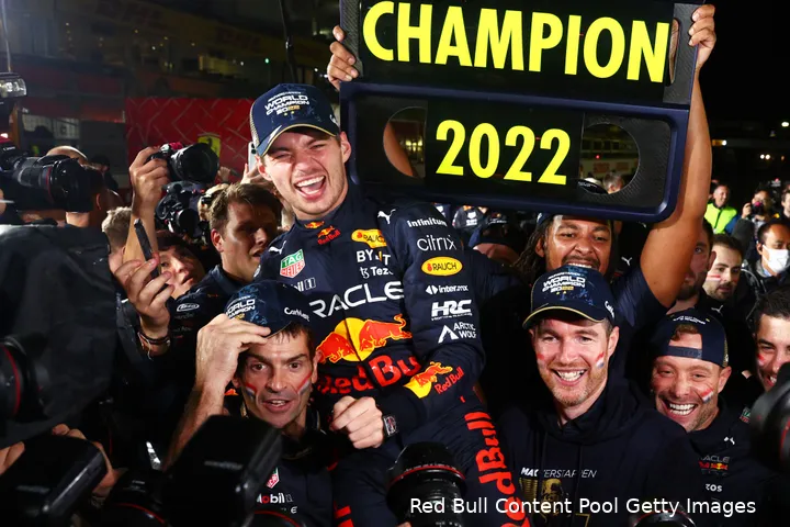<i>Verstappen slaat in 2022 toe.</i>