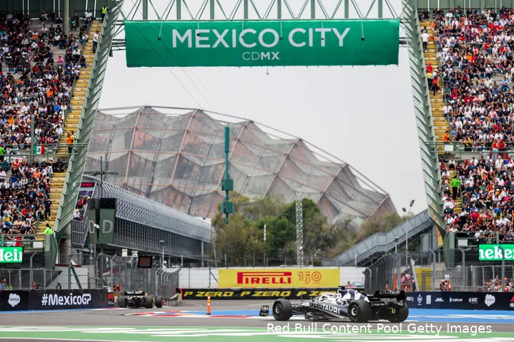 Pierre Gasly tijdens GP Mexico