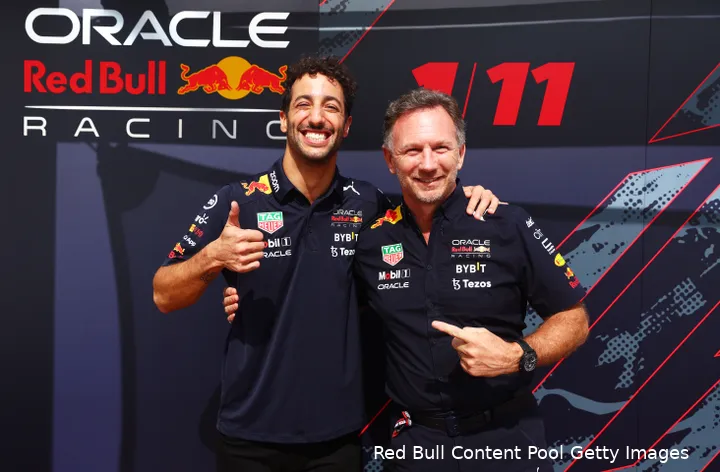Daniel Ricciardo heeft een uitstekende relatie met Red Bull-teambaas Christian Horner.