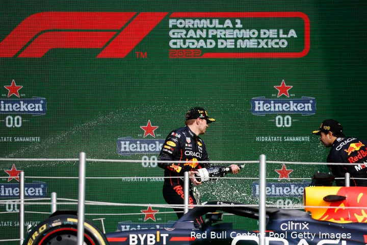 <i>Sergio Pérez had de rollen op het podium graag omgedraaid.&nbsp;</i>