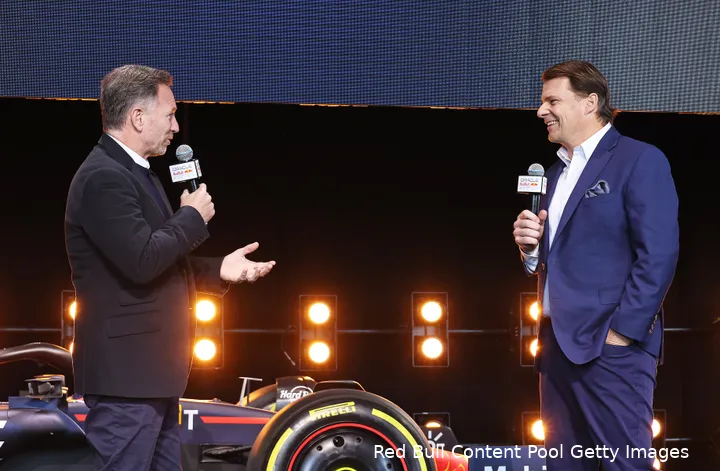 Christian Horner, begin 2023, bij de presentatie van de RB19.