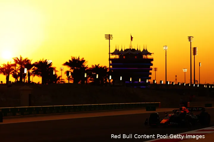 red bull racing verstappen bahrein test