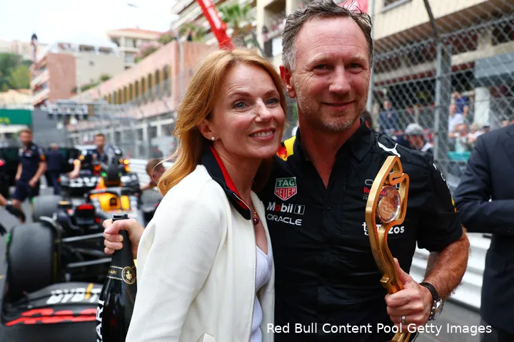 geri halliwell christian horner red bull racing f1 gp monaco 2022
