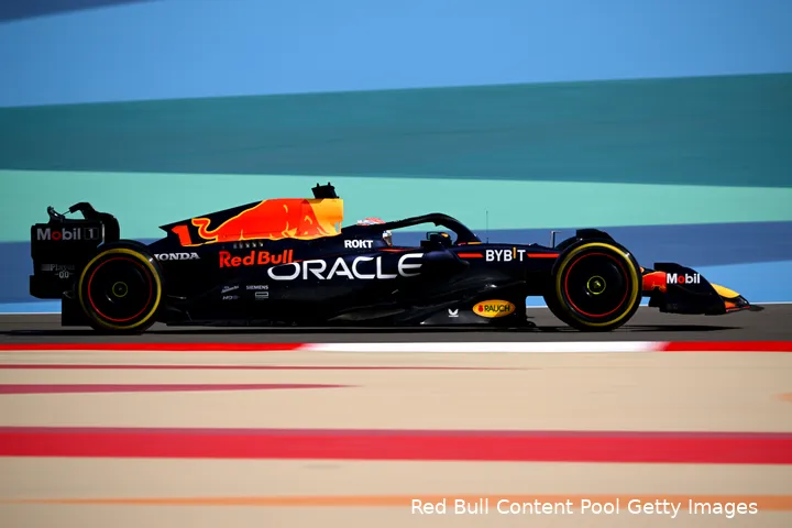 <i>Max Verstappen won in 2023 voor het eerst de Grand Prix van Bahrein - een voorbode voor een dominant seizoen.</i>