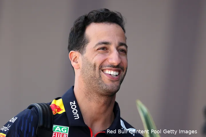 <i>De lach is weer helemaal terug bij Daniel Ricciardo.</i>
